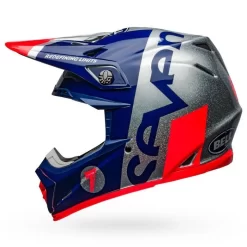 Bell Moto-9 Flex Seven Galaxy Matte/Gloss Navy/Silver Helmet -Motorcycle Gear Store galaxy blue 5