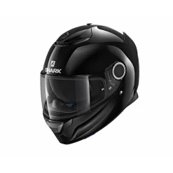 Shark Spartan Blank Black Helmet