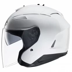 HJC IS-33 II Solid White Helmet -Motorcycle Gear Store is 33 2 white 3