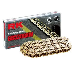 RK 520GXW 130 GOLD LINK CHAIN -Motorcycle Gear Store product 12 52W 120GD image 02 1