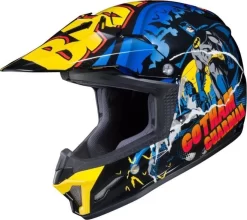 HJC CL-XY II BATMAN DC COMICS MC-23 YOUTH HELMET BLACK/BLUE/YELLOW