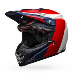 Bell Moto-9 Flex Division Matte/Gloss White/Blue/Red Helmet -Motorcycle Gear Store product BE711130 image 04
