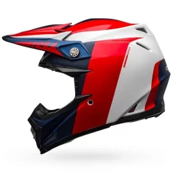 Bell Moto-9 Flex Division Matte/Gloss White/Blue/Red Helmet -Motorcycle Gear Store product BE711130 image 05