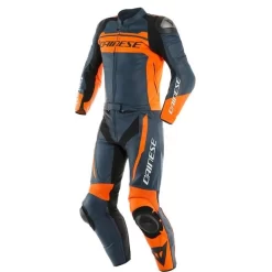 Dainese Mistel Black Iris/Orange Two Piece Suit