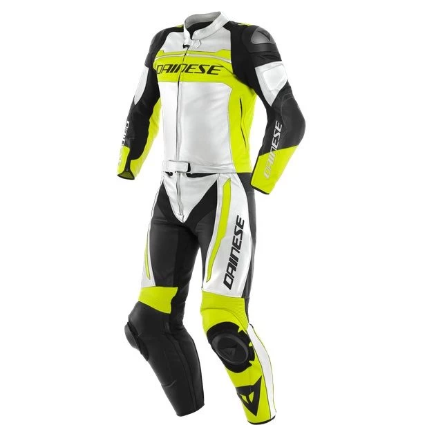 Dainese Mistel White/Yellow/Black Two Piece Suit 1 Dainese Mistel White/Yellow/Black Two Piece Suit