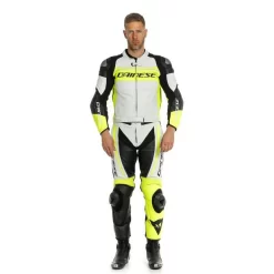 Dainese Mistel White/Yellow/Black Two Piece Suit 8 Dainese Mistel White/Yellow/Black Two Piece Suit -Motorcycle Gear Store product D1513464Y93 image 03