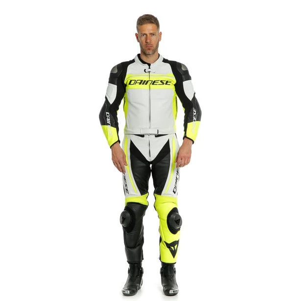 Dainese Mistel White/Yellow/Black Two Piece Suit 3 Dainese Mistel White/Yellow/Black Two Piece Suit - Image 3