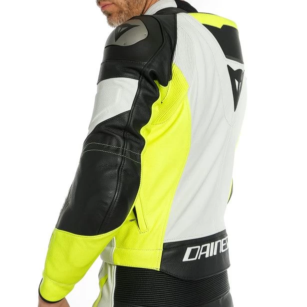 Dainese Mistel White/Yellow/Black Two Piece Suit 5 Dainese Mistel White/Yellow/Black Two Piece Suit - Image 5