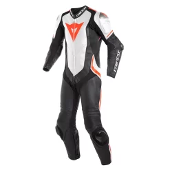 Dainese Laguna Seca 4 Perforated Black/White/Red One Piece Suit