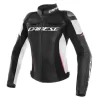 Dainese Women's Racing 3 Black/White/Fuchsia Jacket