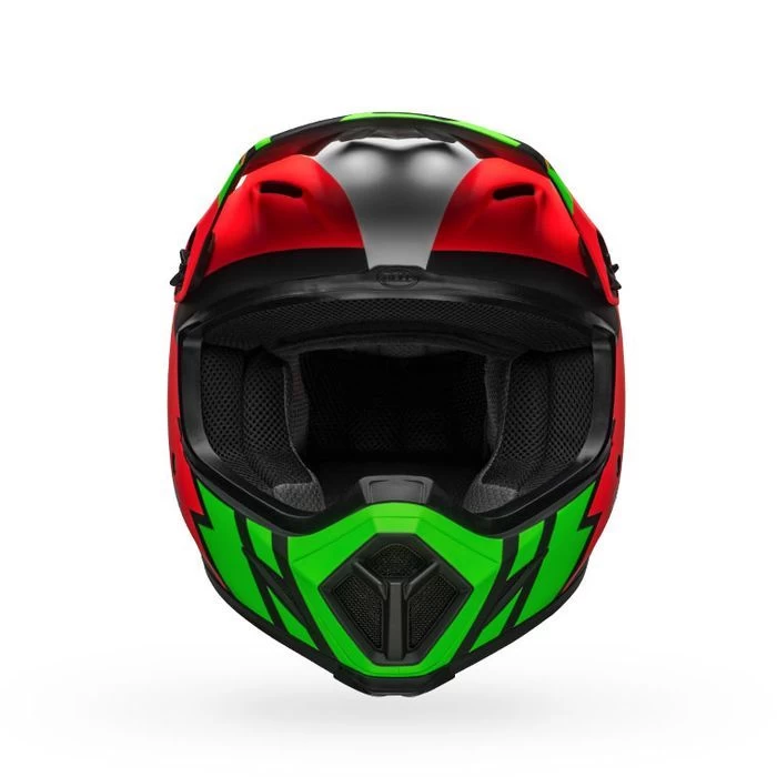 Bell MX-9 MIPS Strike Matte Infrared/Green/Black Helmet 3 Bell MX-9 MIPS Strike Matte Infrared/Green/Black Helmet - Image 3