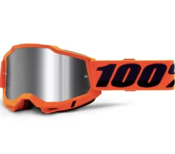 100% ACCURI2 GOGGLE ORANGE MIRROR SILVER LENS